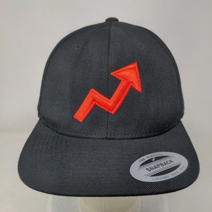 Buzz Feed Snapback Hat Black One Size Embroidered The Classics Yupoong