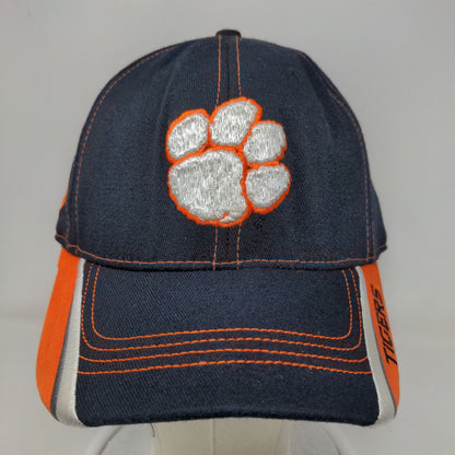 Top of the World Men's Fitted Hat Blue OSFA Clemson Tigers Embroidered Logo