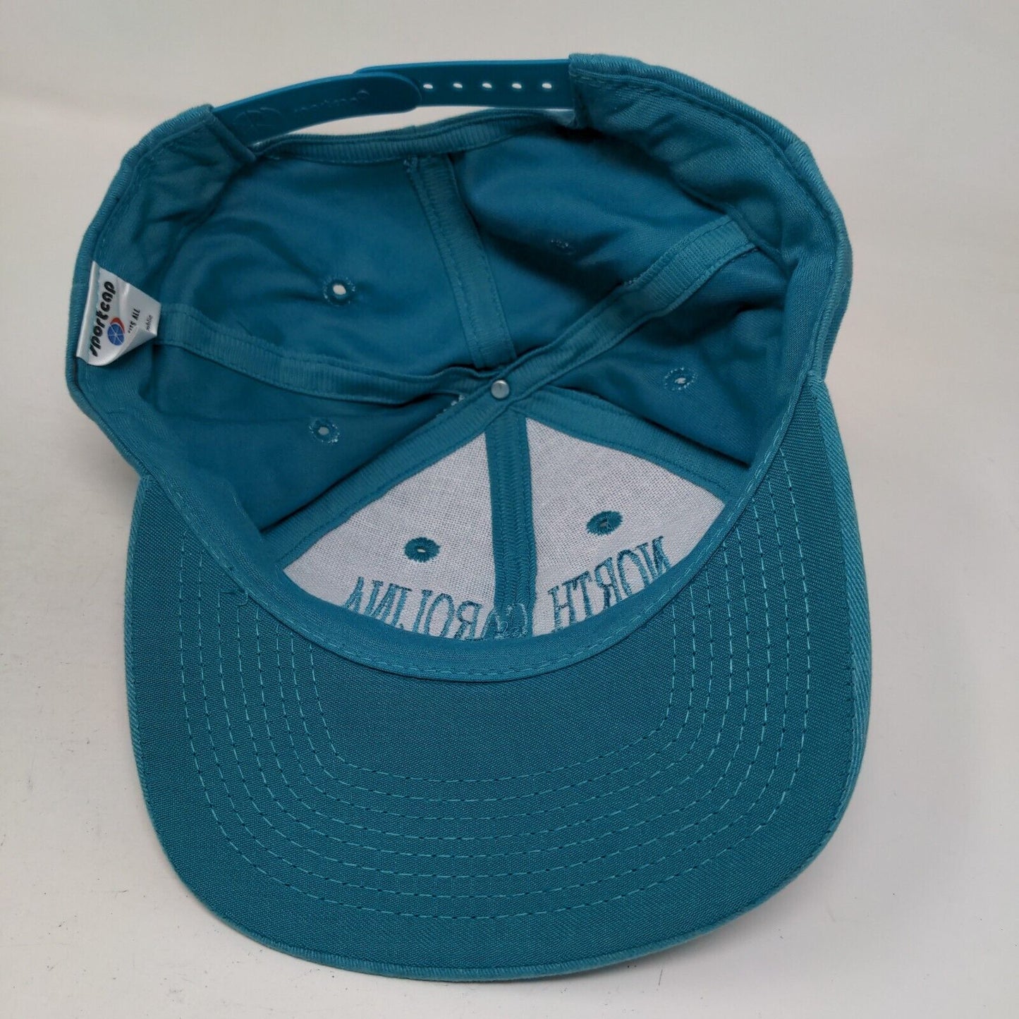 North Carolina Charlotte Snapback Hat Blue OSFA Adjustable 6 Panel Sport Cap