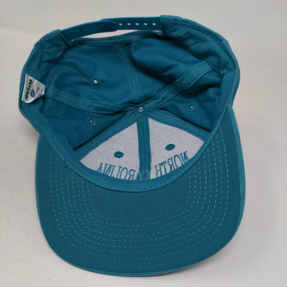 North Carolina Charlotte Snapback Hat Blue OSFA Adjustable 6 Panel Sport Cap