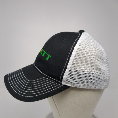 Platt Fitted Trucker Hat Black One Size Mesh Back 6 Panel Colorblock