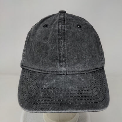 Unbranded Slideback Hat Gray One Size Adjustable Vented Holes 6 Panel Blank