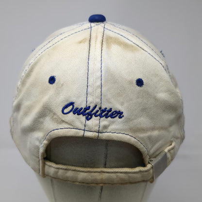Cabela's Baseball Cap Beige One Size Outfitter 1961 Slideback Blue Yellow Hat