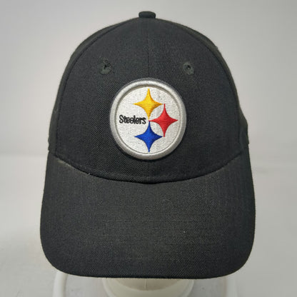 New Era Pittsburgh Steelers NFL Black Cap One Size OS Adjustable Curved Brim Hat