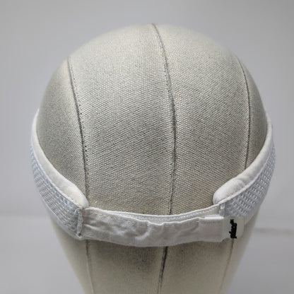 Prince Visor White One Size Mesh Side Panels Strapback Black Underbrim Hat