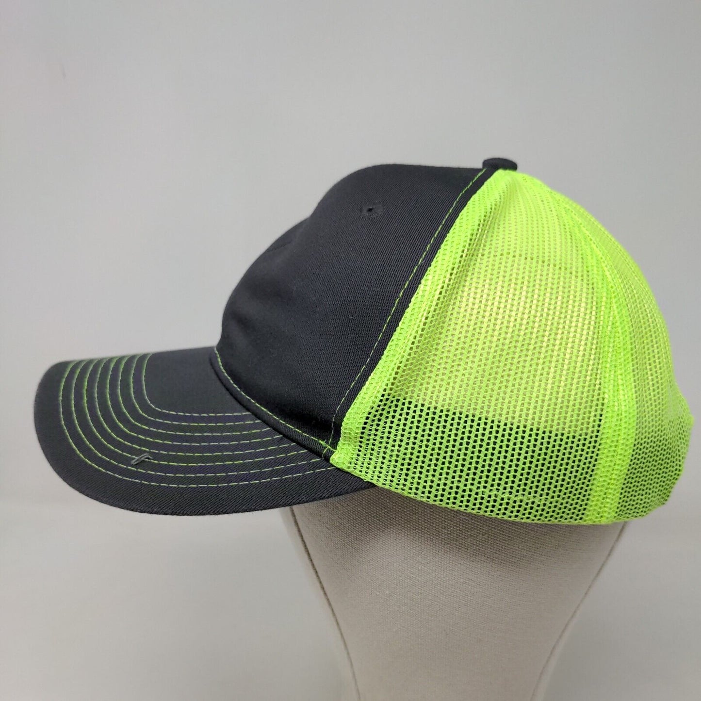 Port Authority Men's Snapback Mesh Back Hat Gray Green Black 100% Cotton