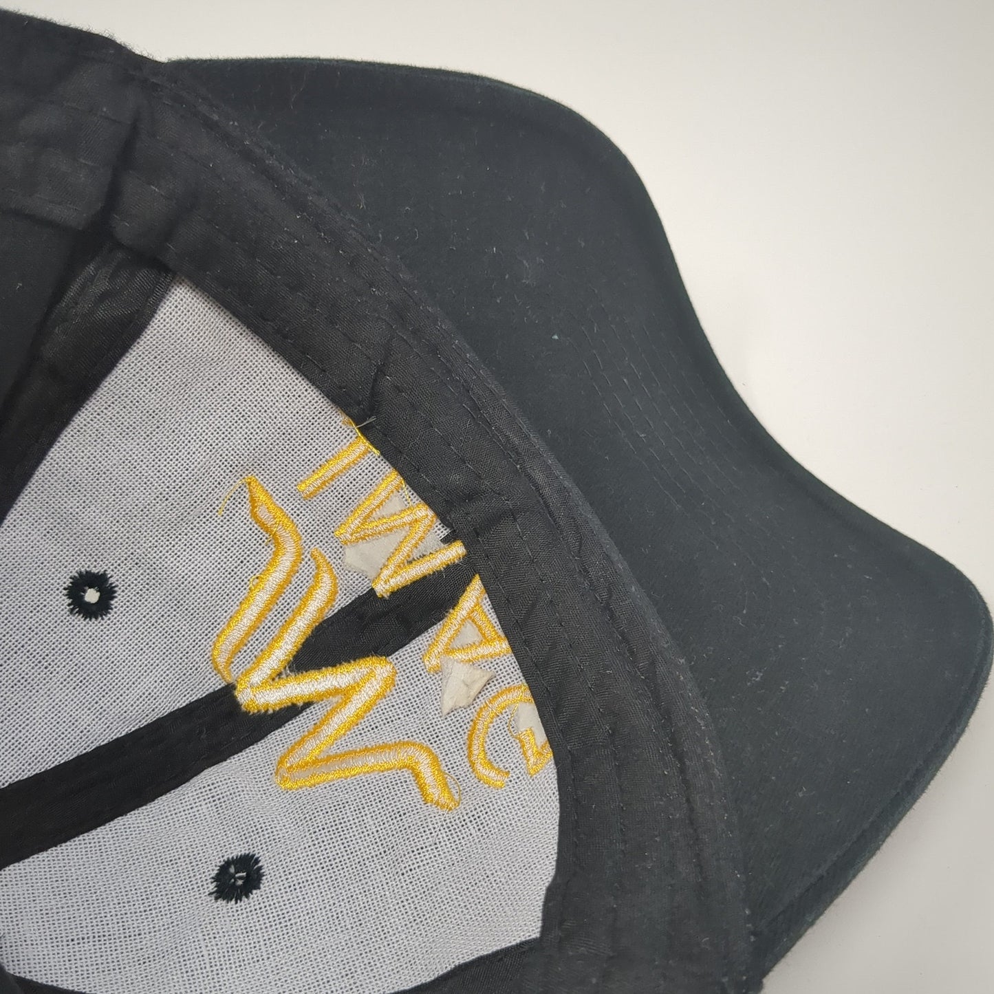 JMAG Slideback Baseball Cap Black One Size Adjustable Embroidered 6 Panel