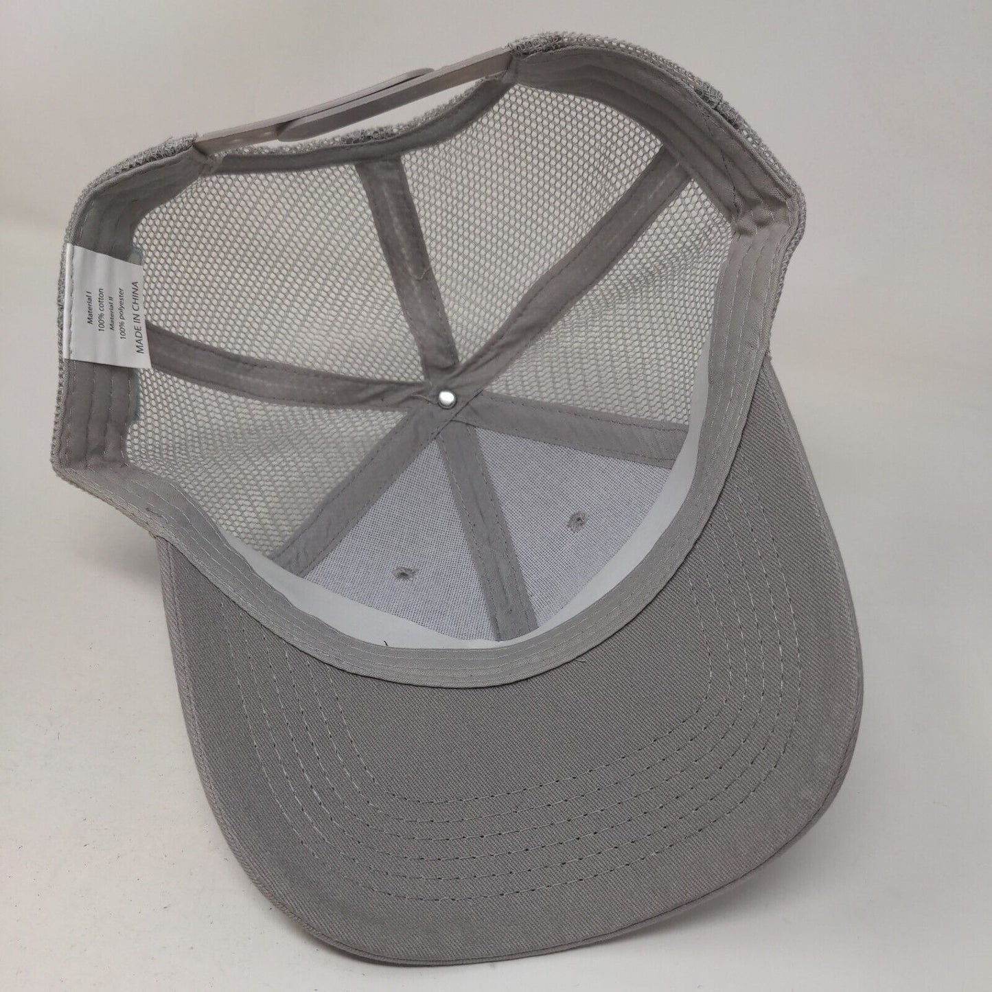 Lowe's 4 Pros Snap Back Trucker Hat Gray One Size Embroidered Mesh Back