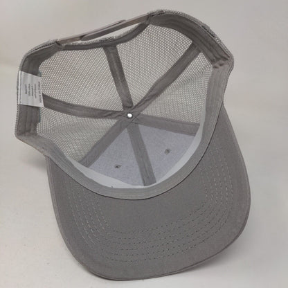 Lowe's 4 Pros Snap Back Trucker Hat Gray One Size Embroidered Mesh Back