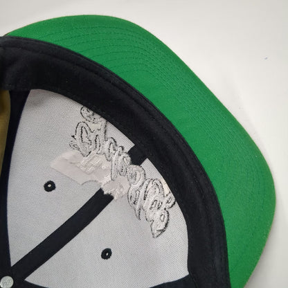 Yupoong Snapback Green Camo One Size BJ'z Cycle Shop Hat Flat Brim Embroidered