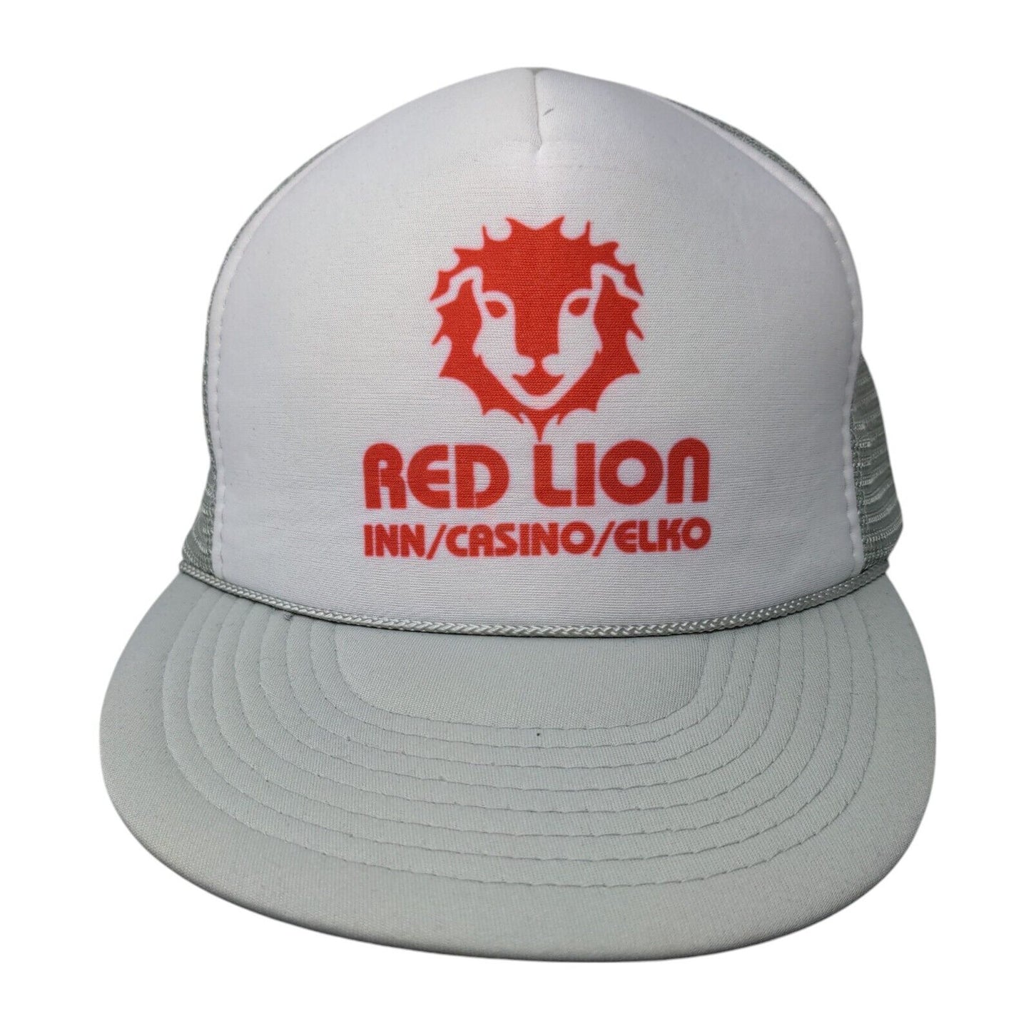 Red Lion Inn/Casino/Elko Snapback Trucker Hat Gray OSFA Mesh Back Rope Polyester