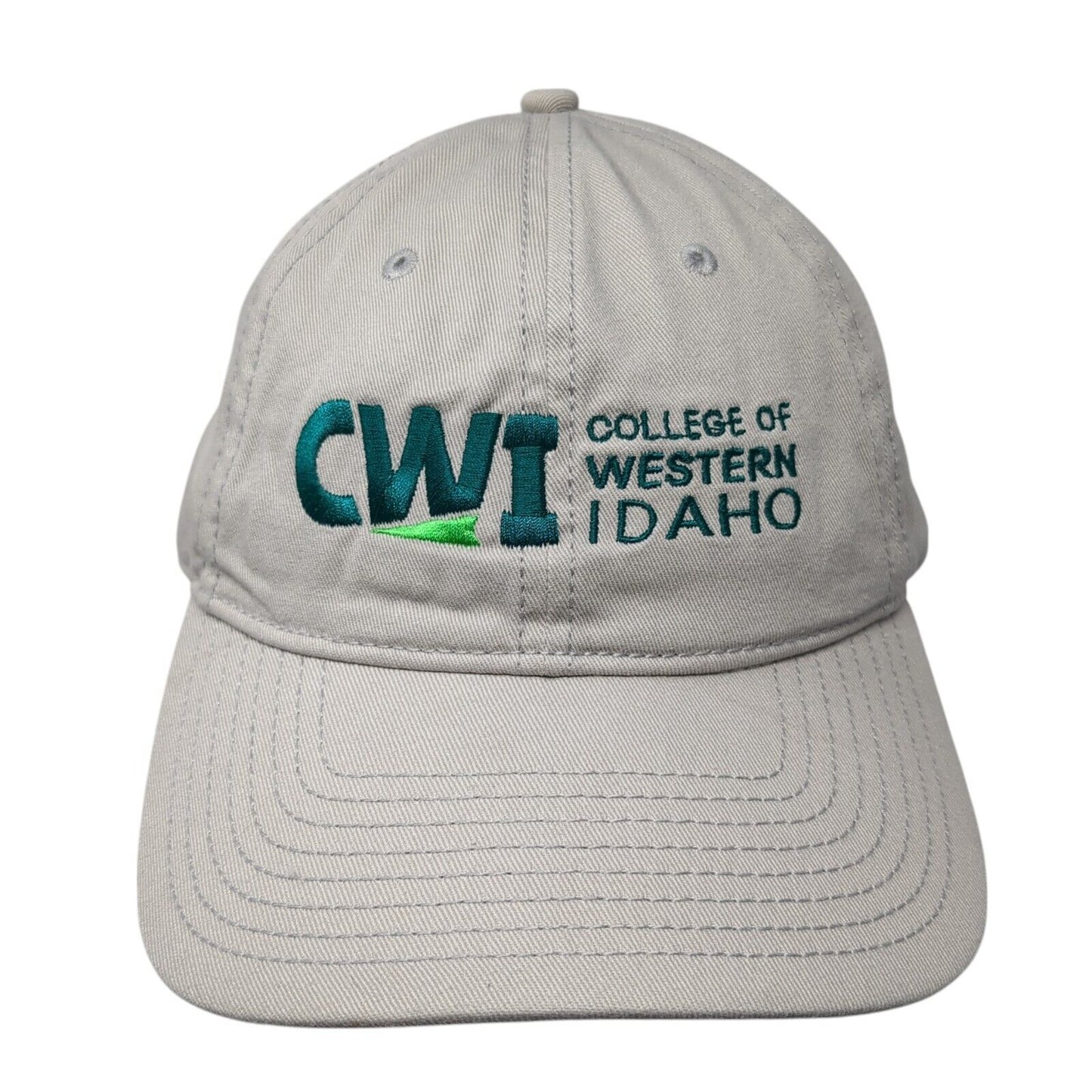 College of Western Idaho Slideback Hat Gray One Size Adjustable Solid
