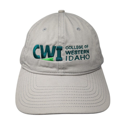 College of Western Idaho Slideback Hat Gray One Size Adjustable Solid