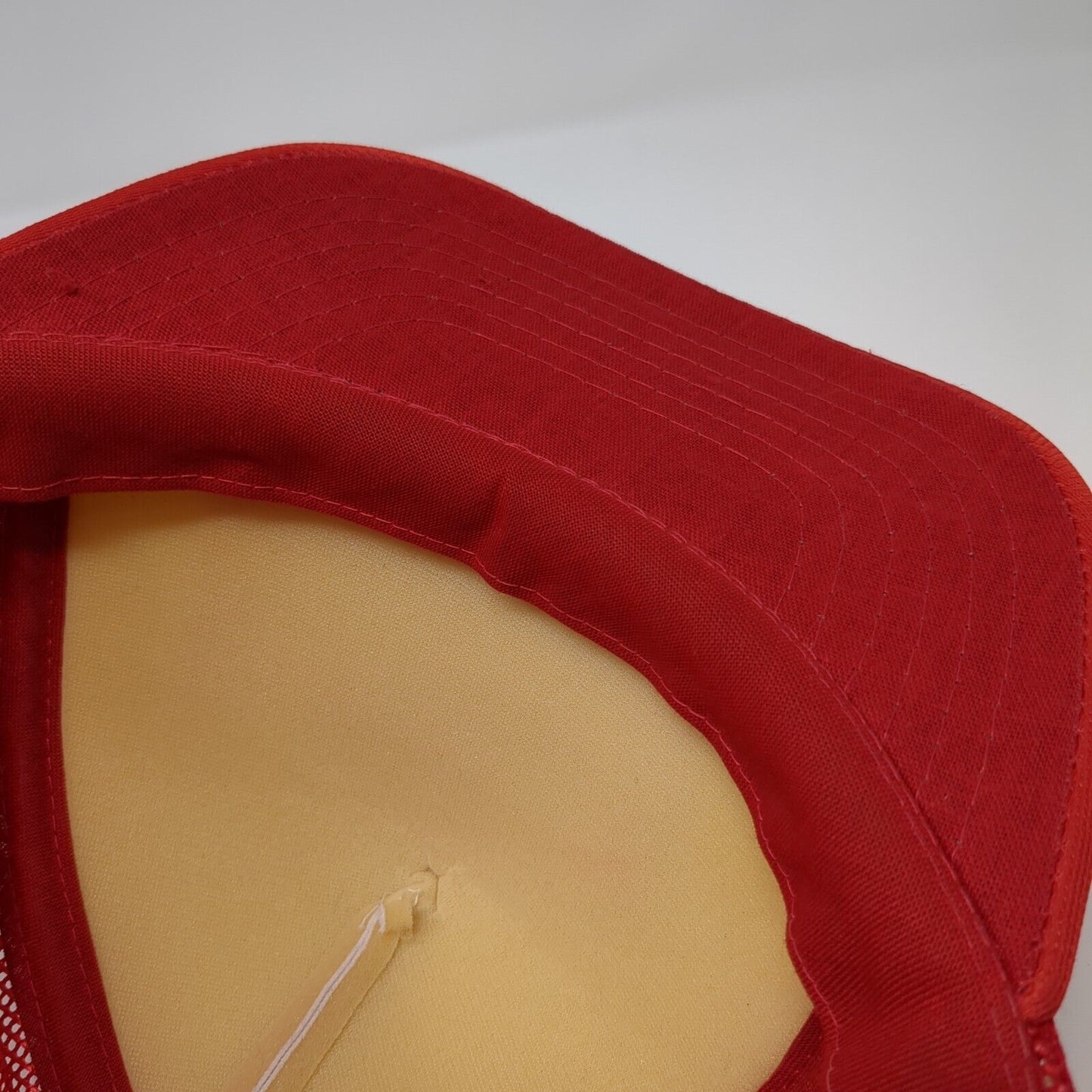 Homelite Jacobsen Snapback Trucker Hat Red OS Adjustable Mesh Back 6 Panel