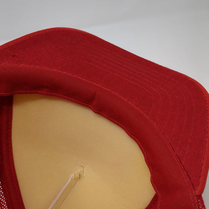 Homelite Jacobsen Snapback Trucker Hat Red OS Adjustable Mesh Back 6 Panel