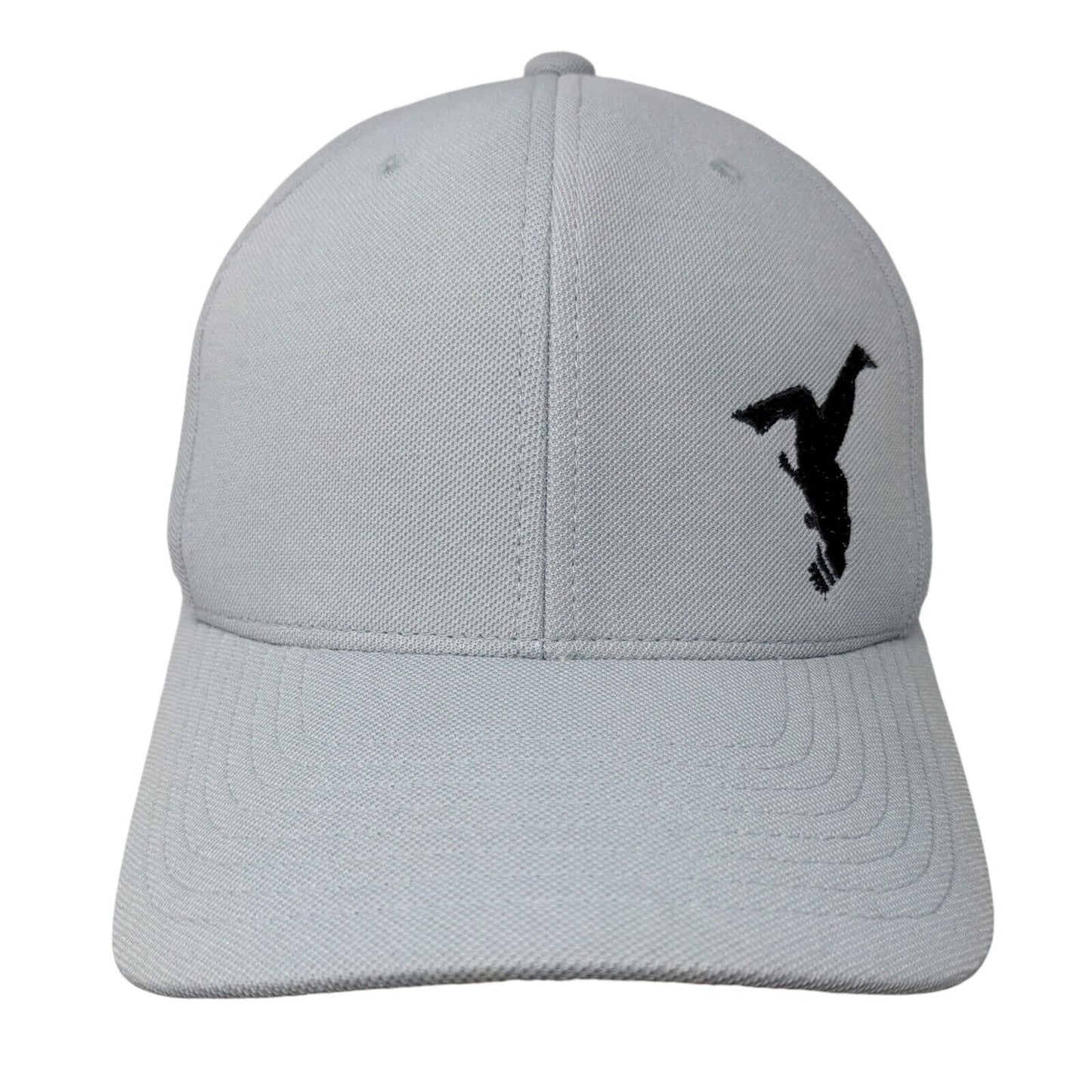 Yupoong Strapback Hat Gray One Size Embroidered 110|One Ten Flex Fit Tech