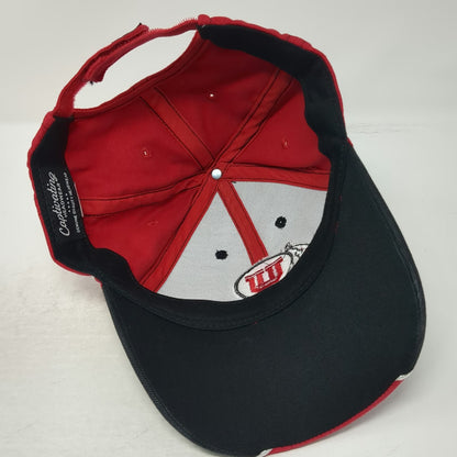 Utah Utes NCAA Captivating Headwear Cap Black Red White One Size Strapback Hat