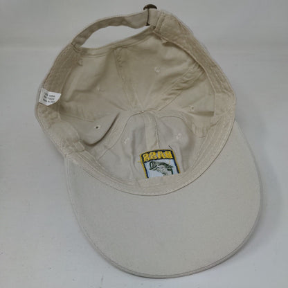 Bass Master Slideback Hat Cream One Size Adjustable Embroidered Patriotic Cotton