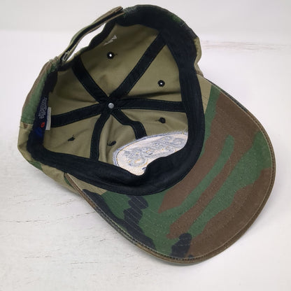 Jack's Camo Baseball Cap Green One Size Bishop California Logo Embroidered Hat