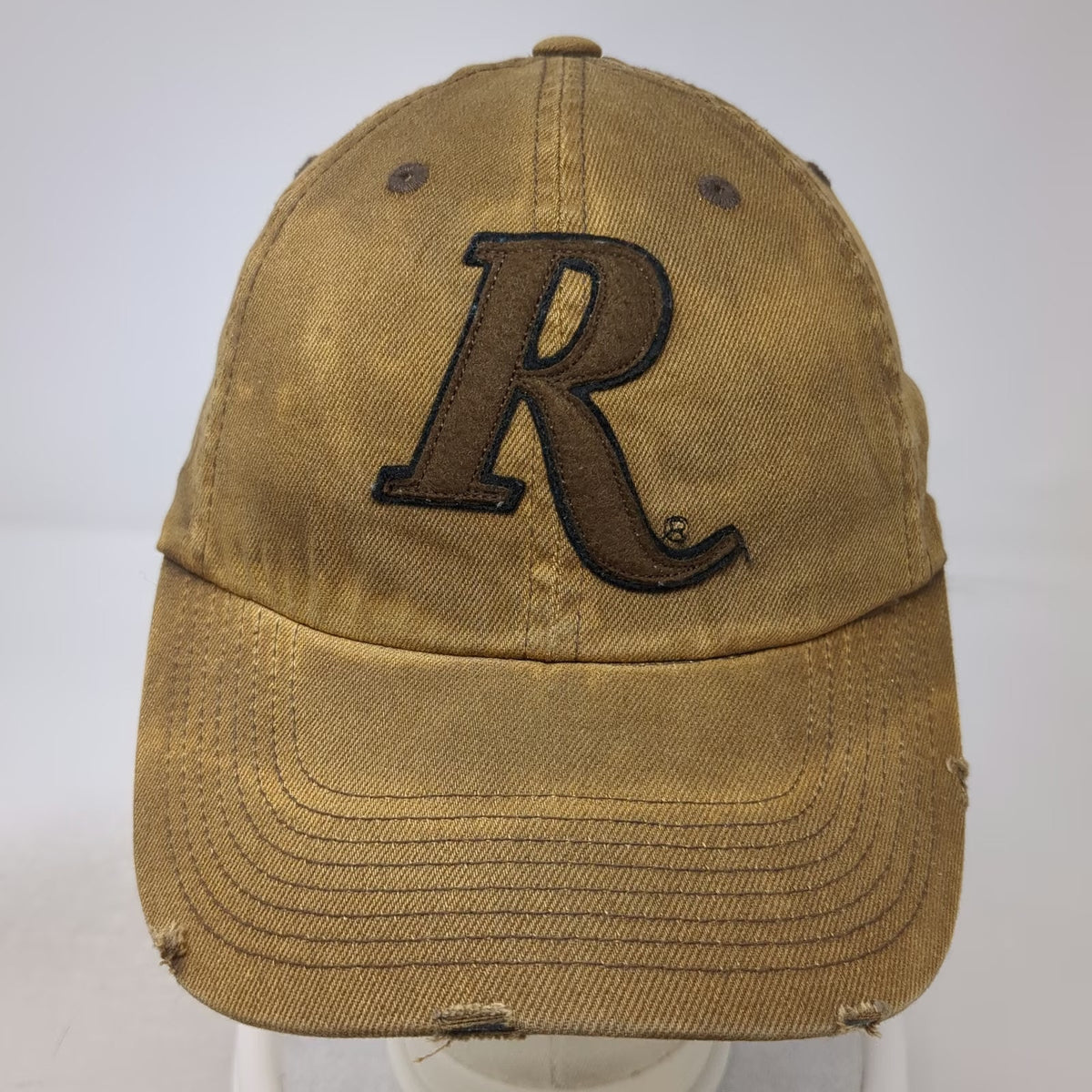 Remington Baseball Cap Brown One Size Proflex Stretch Fit Embroidered R Logo Hat