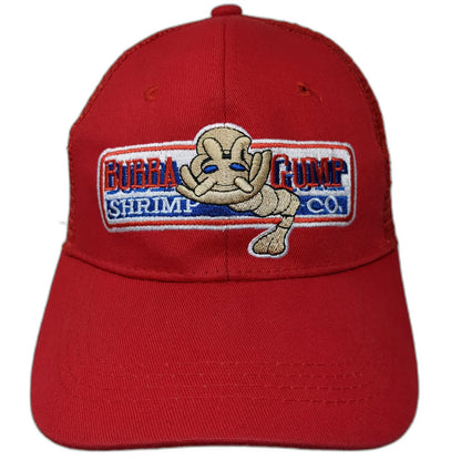 Bubba Gump Shrimp Co Trucker Hat Red One Size Forrest Movie Mesh Snapback Logo