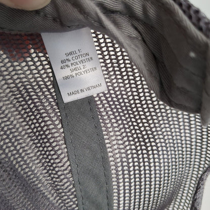 Richardson Mesh Back Trucker Hat Black One Size Embroidered Logo Outdoor