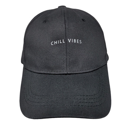 Chill Vibes Slideback Hat Black Size GP-M Adjustable Vented Holes 6 Panel