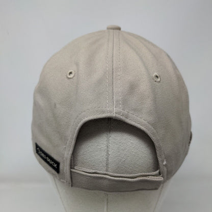 Rocking R Campers LLC Strapback Hat Tan One Size Dri-Duck Embroidered