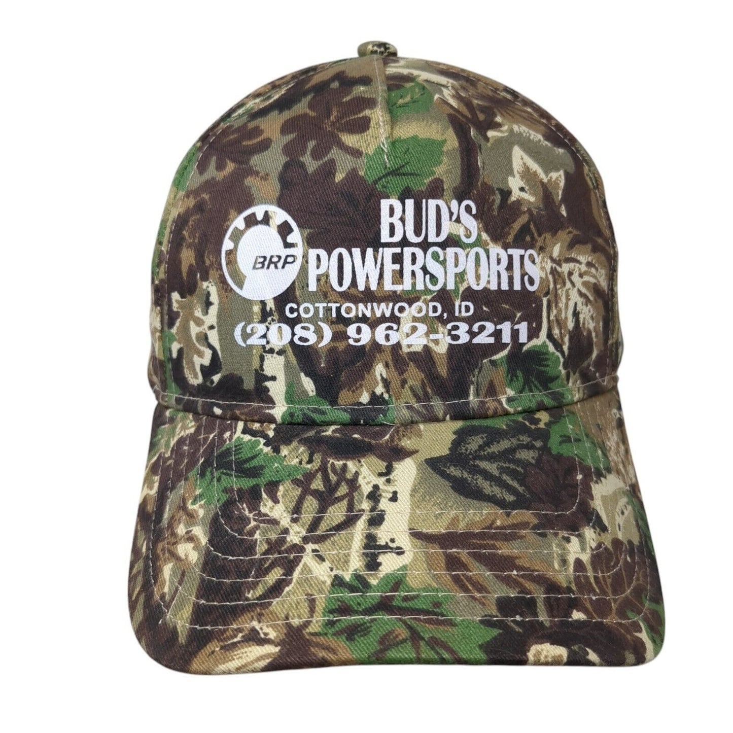 Bud's Powersports Cottonwood ID Strapback Hat Camouflage OSFM Otto