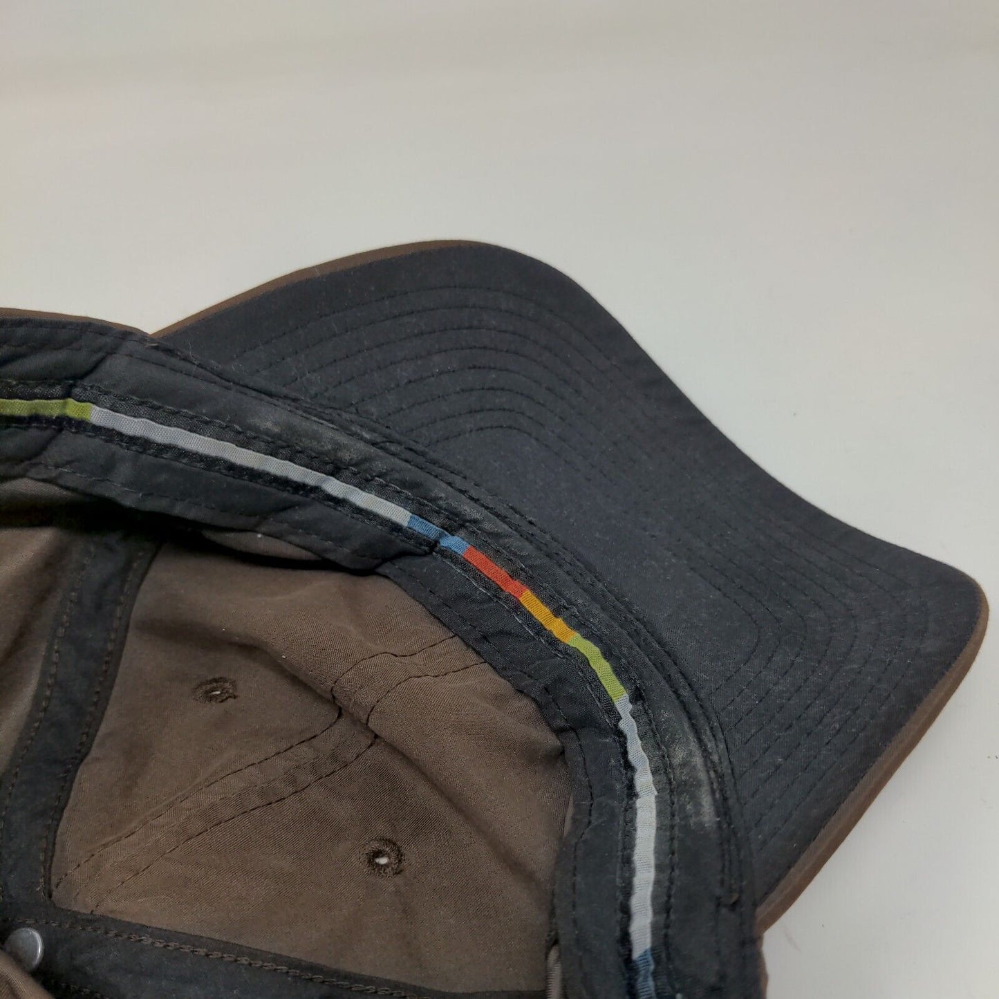 Greg Norman Strapback Hat Brown OSFA Adjustable Embroidered 6 Panel Polyester