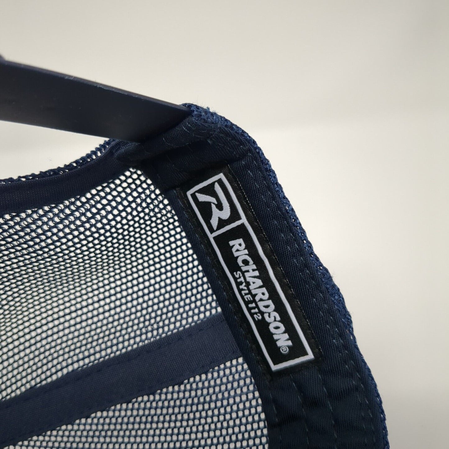 Project Big Wood Patch Snapback Trucker Hat Blue One Size Mesh Back