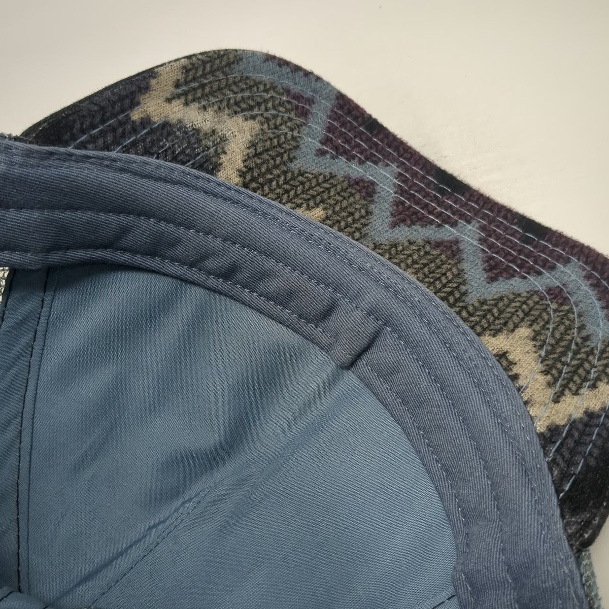 Pistil Trucker Hat Blue One Size Mountain Graphic Knit Mesh Snapback Outdoor
