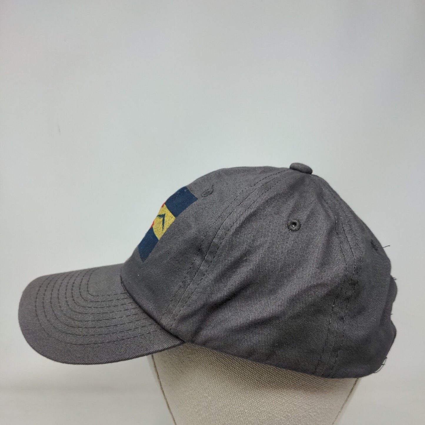 Colorado Strapback Hat Gray OSFM Adjustable 6 Panel Outdoor Cap