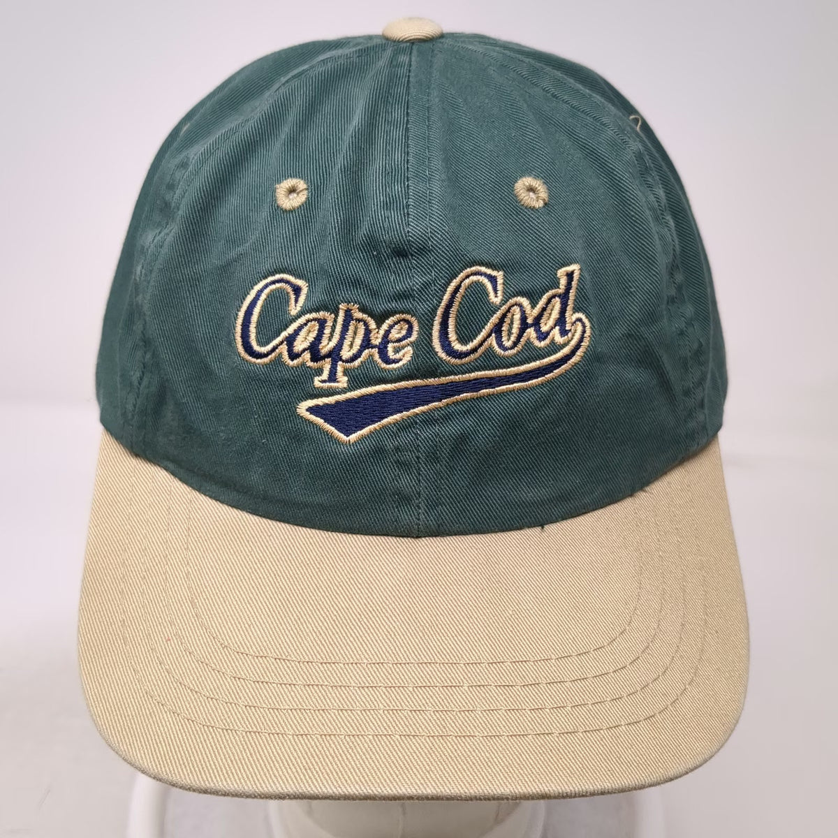 Outdoor Cap Cape Cod Baseball Cap Green Beige One Size Slideback Embroidery Hat