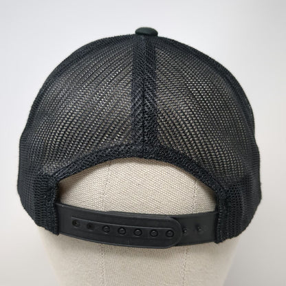 Volcom Trucker Hat Blue One Size Palm Tree Print Mesh Back Snapback Logo Skate