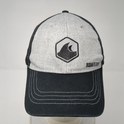 Aqua Design Snapback Trucker Hat Black One Size Mesh Back Colorblock HG