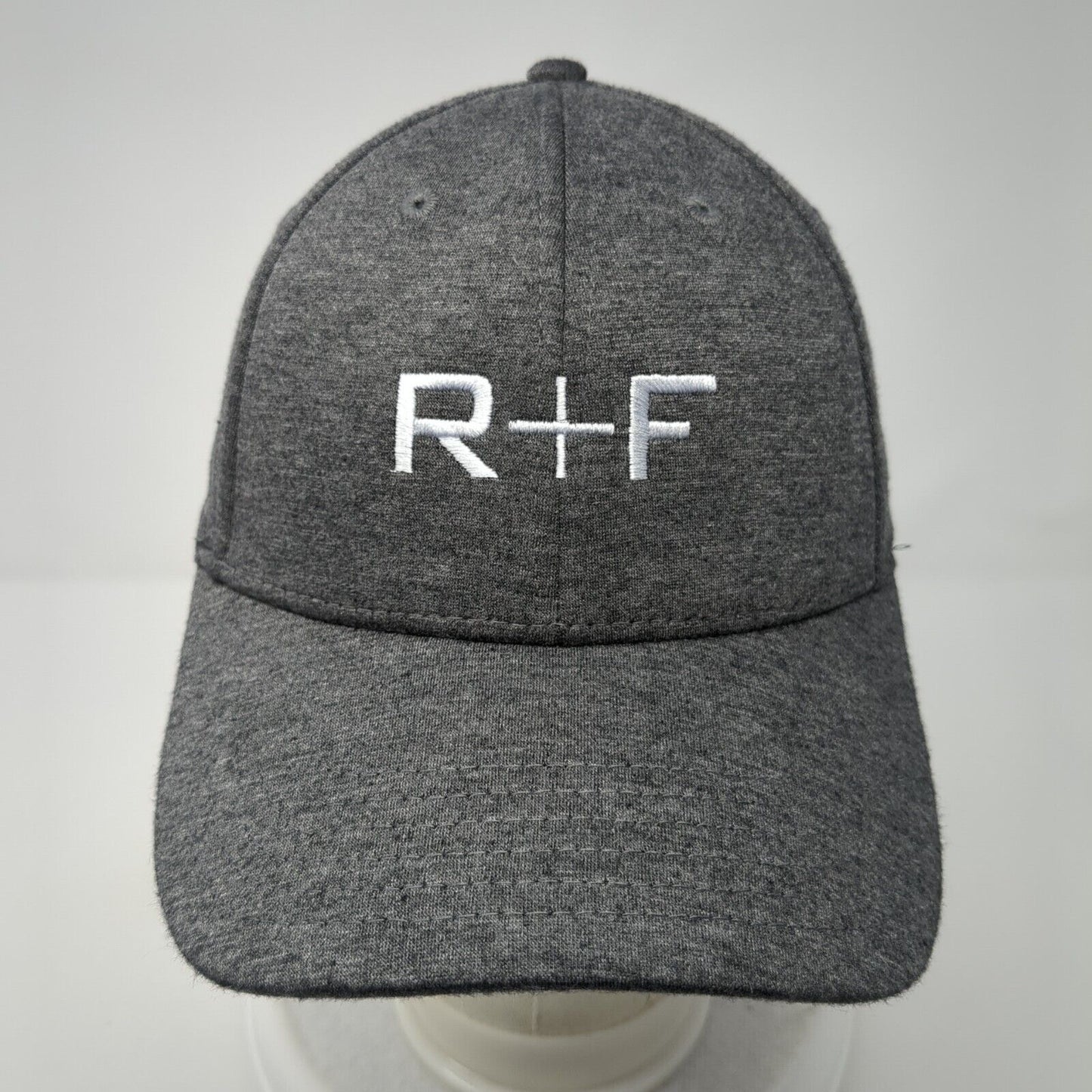 R+F Strapback Hat Gray One Size Adjustable Embroidered Cap America