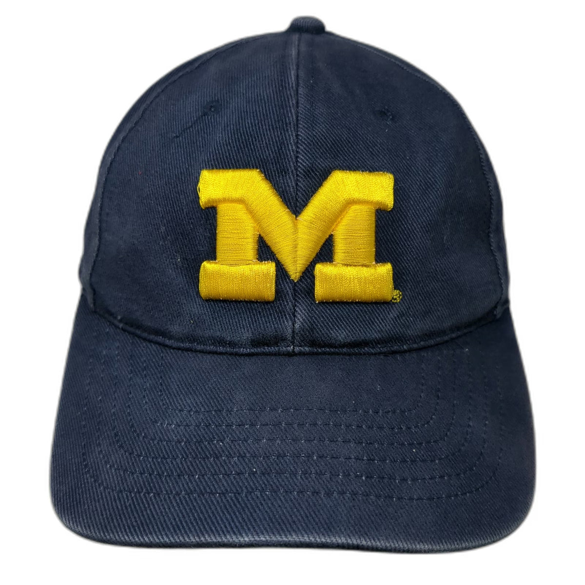 Michigan Wolverines NCAA HMI Blue One Size Cap Hat Strapback Embroidered Cotton