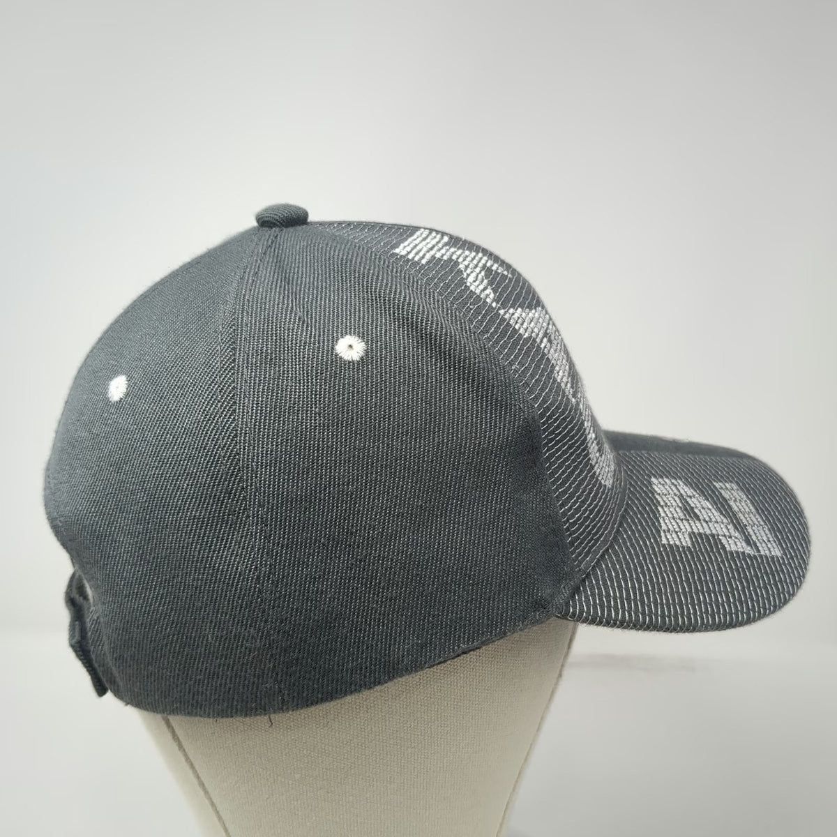 Island Crew Hawaii Baseball Cap Gray One Size Strapback Islands Map Graphic Hat