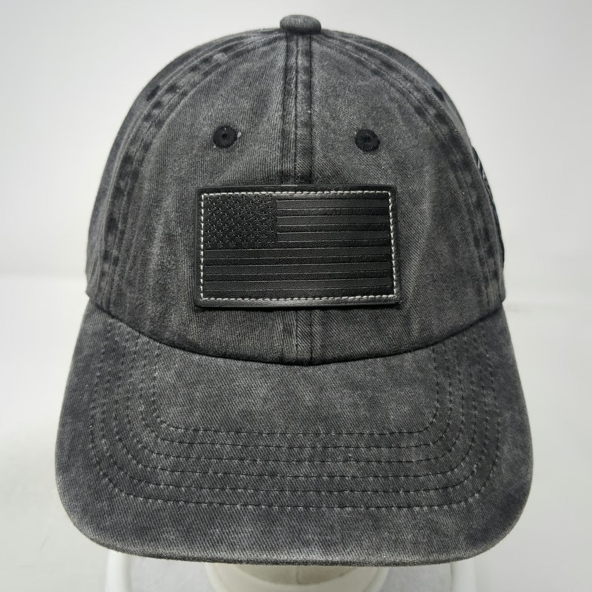 Ford Snapback Gray Hat One Size American Flag Built Tough Acid Wash Promo Logo