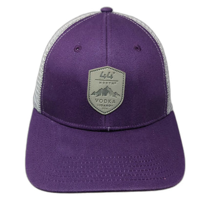 44 North Vodka Baseball Cap Purple One Size Mesh Snapback Idaho Distillery Hat
