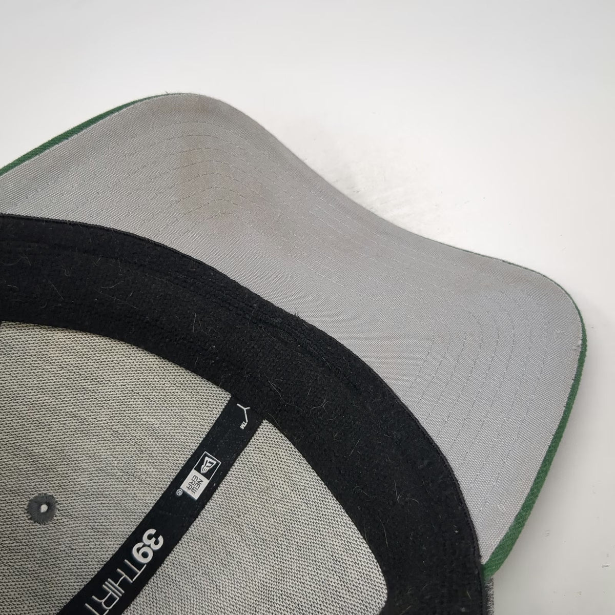 Green Bay Packers NFL New Era Gray Cap Hat M 39THIRTY Stretch Fit Heathered Logo
