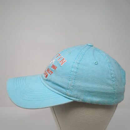 Destin Florida Stay Salty Strapback Hat Blue One Size Embroidered