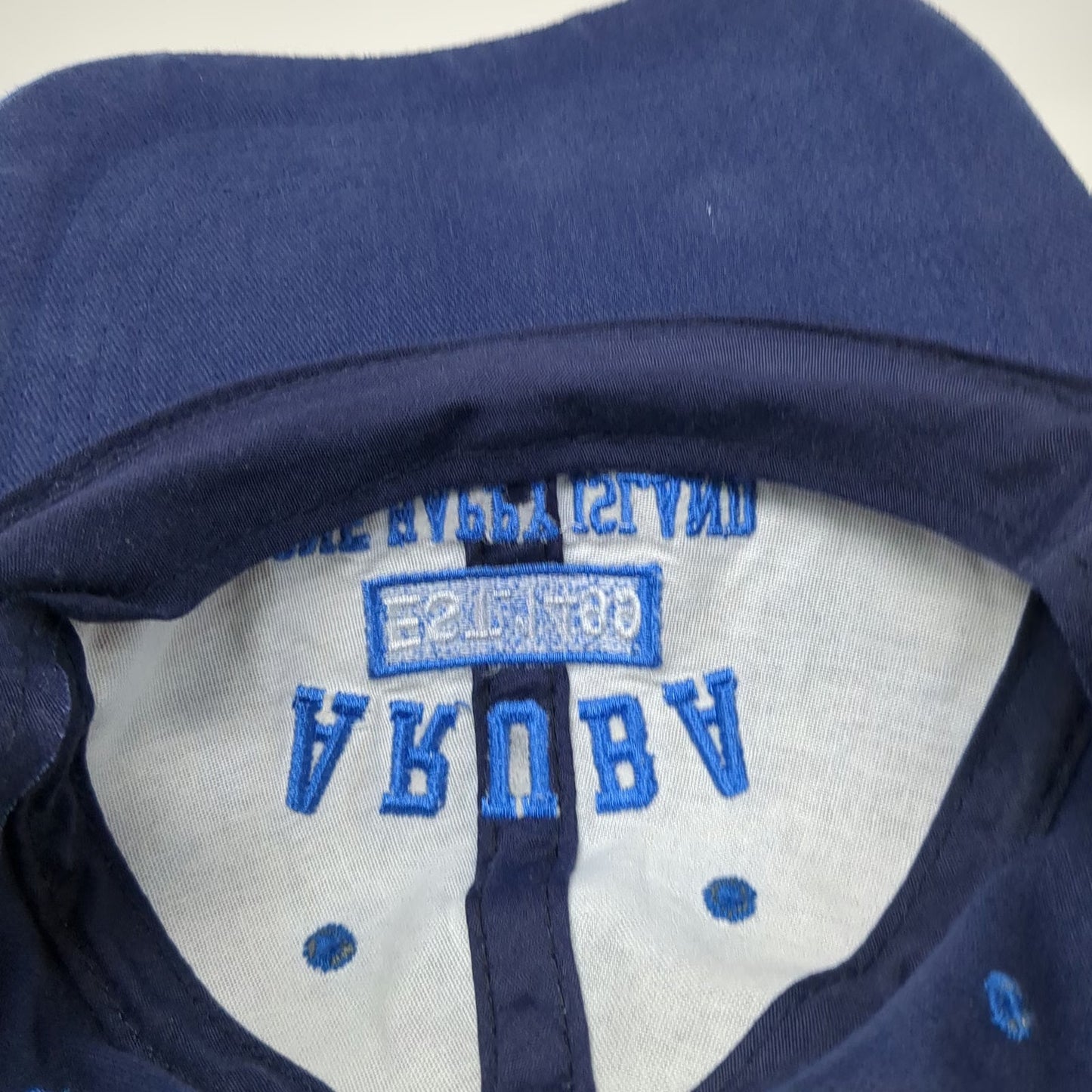 Rima Aruba One Happy Island Hat Blue Baseball Cap One Size Embroidered Souvenir