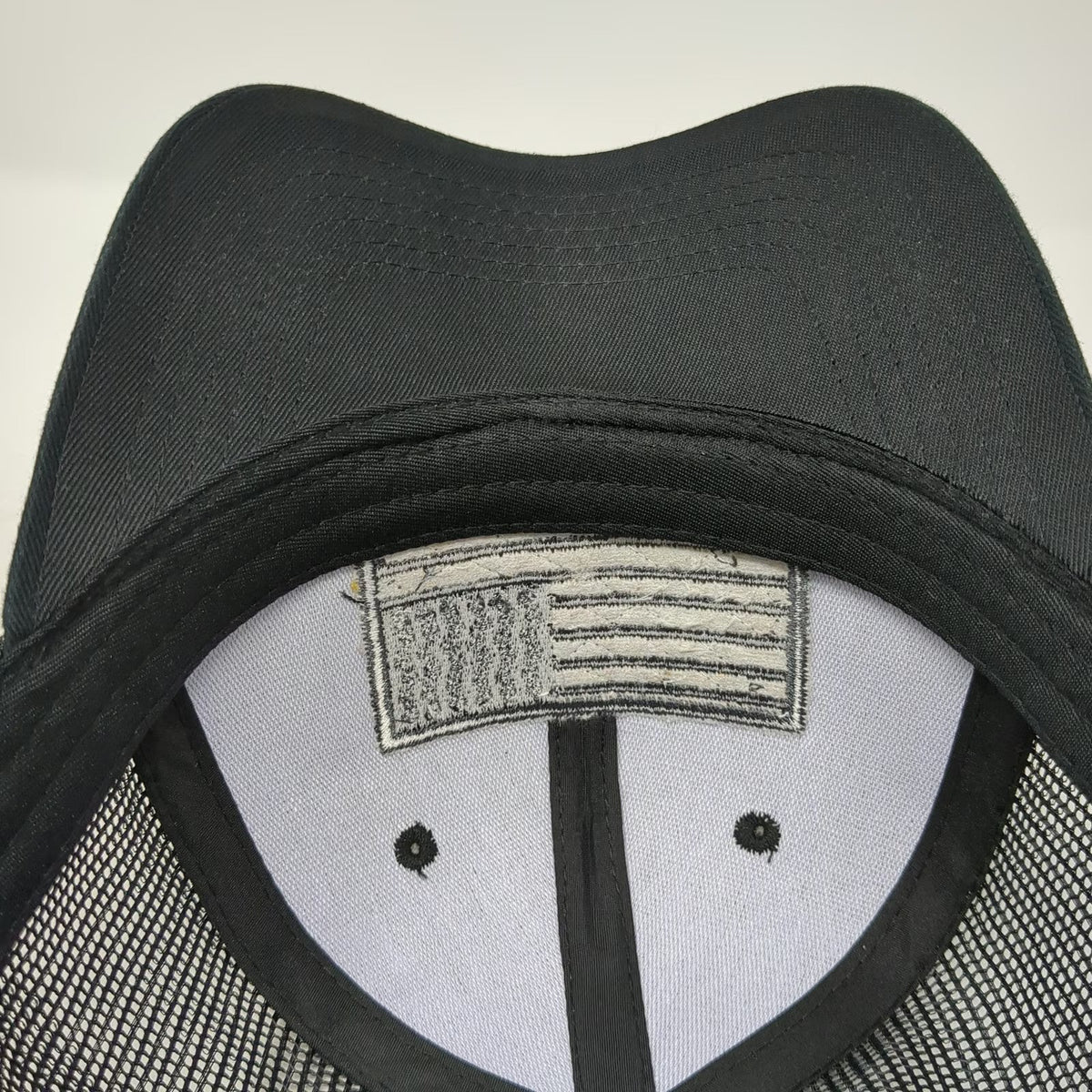 Black Eagle Trucker Hat Black One Size American Flag Mesh Snapback Cap