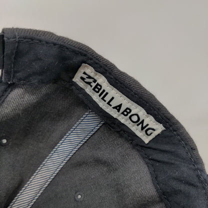 Billabong Patch Snapback Hat Gray One Size Solid Adjustable Vent Holes