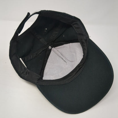 Puerto Rico Strapback Baseball Cap Black One Size Adjustable Embroidered