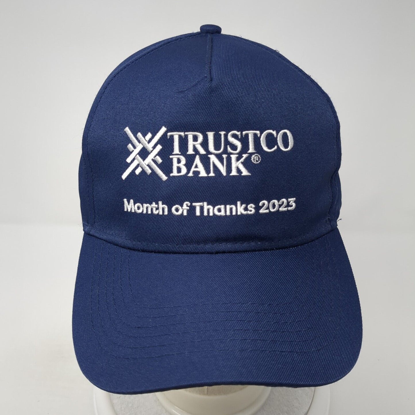 Trustco Bank Month Of Thanks 2023 Strapback Baseball Cap Blue OS Adjustable Hit