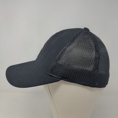 Reebok Men's Mesh Back Hat Black Embroidered Big Triangle Logo