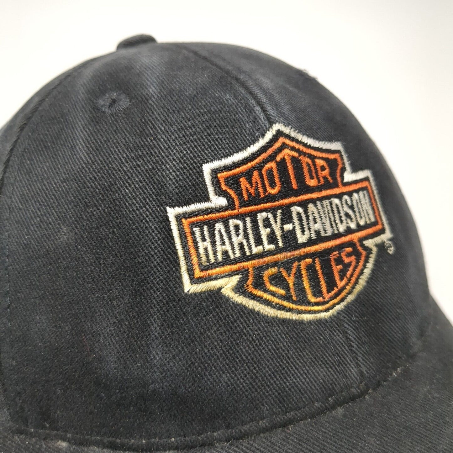 Harley-Davidson Motorcycles Fitted Hat Black OSFA Orlando Embroidered